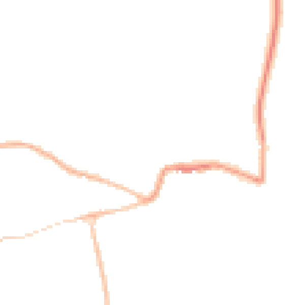 Night-time road noise heatmap for GL52 3AP