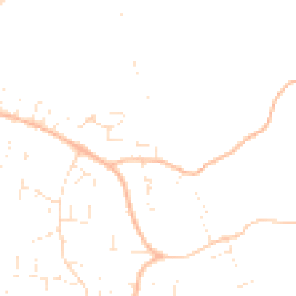 Daytime road noise heatmap for GL52 9HY