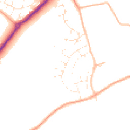Daytime road noise heatmap for GL53 0AT