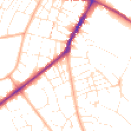 Daytime road noise heatmap for GL53 0AX