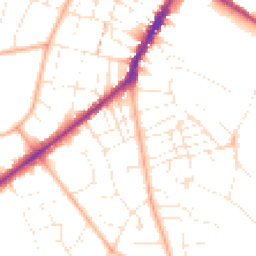 Daytime road noise heatmap for GL53 0BA