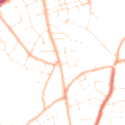 Daytime road noise heatmap for GL53 0DA