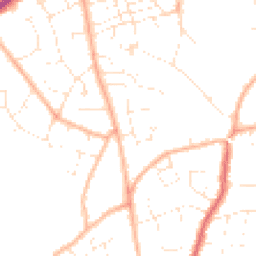 Daytime road noise heatmap for GL53 0DB