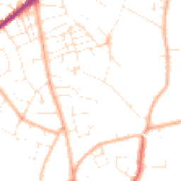 Daytime road noise heatmap for GL53 0DL