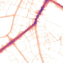 Daytime road noise heatmap for GL53 0DS