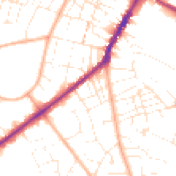 Daytime road noise heatmap for GL53 0DX