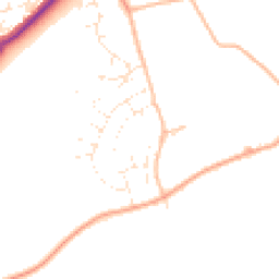 Daytime road noise heatmap for GL53 0FD