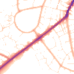 Daytime road noise heatmap for GL53 0GB
