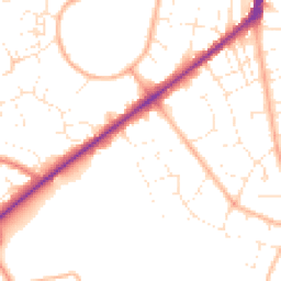 Daytime road noise heatmap for GL53 0JJ