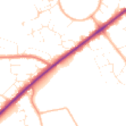 Daytime road noise heatmap for GL53 0JS
