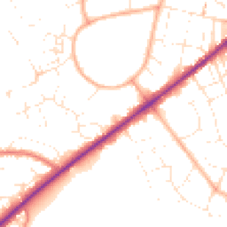 Daytime road noise heatmap for GL53 0JW