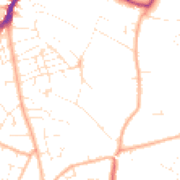 Daytime road noise heatmap for GL53 7EJ