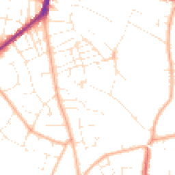 Daytime road noise heatmap for GL53 7EQ
