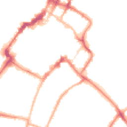 Night-time road noise heatmap for GL53 7HB
