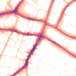 Daytime road noise heatmap for GL53 7LS