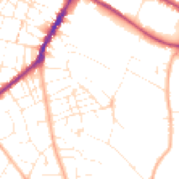 Daytime road noise heatmap for GL53 7PJ