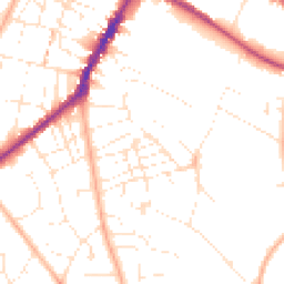 Daytime road noise heatmap for GL53 7PL