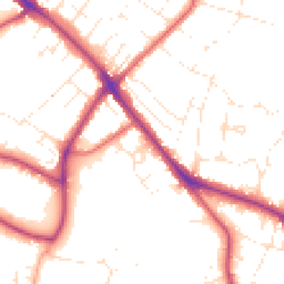 Daytime road noise heatmap for GL53 7QN