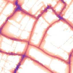 Daytime road noise heatmap for GL53 7RE