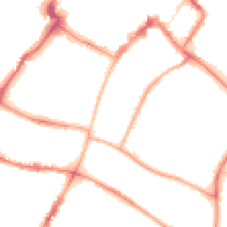 Night-time road noise heatmap for GL53 7RE