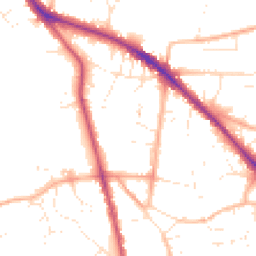 Daytime road noise heatmap for GL53 8AD