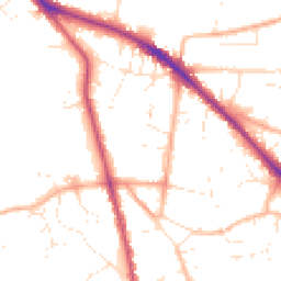 Daytime road noise heatmap for GL53 8AJ