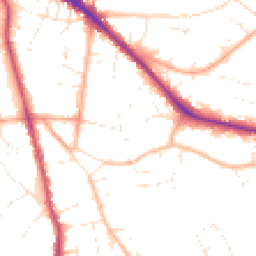 Daytime road noise heatmap for GL53 8BB