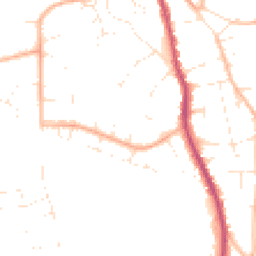 Daytime road noise heatmap for GL53 8DW