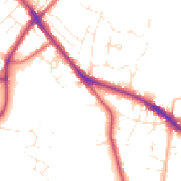 Daytime road noise heatmap for GL53 8EP