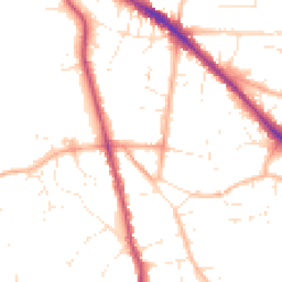 Daytime road noise heatmap for GL53 8EZ