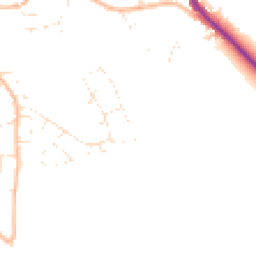 Daytime road noise heatmap for GL53 8PJ