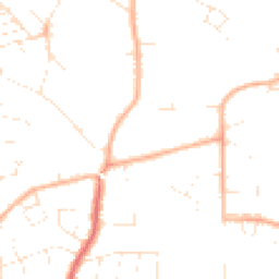 Daytime road noise heatmap for GL53 9FB