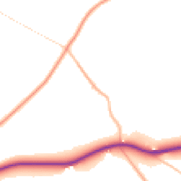 Daytime road noise heatmap for GL53 9QT