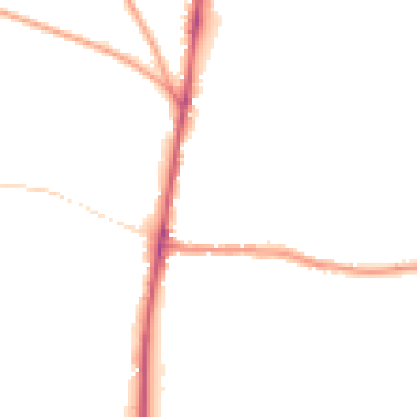 Night-time road noise heatmap for GL54 1AE