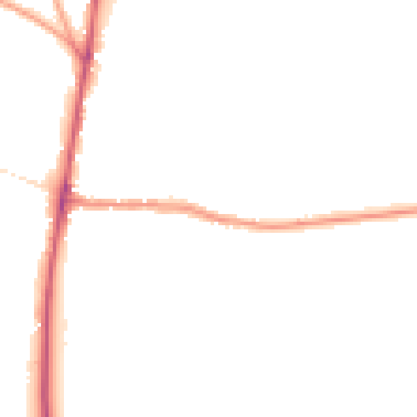 Night-time road noise heatmap for GL54 1AQ