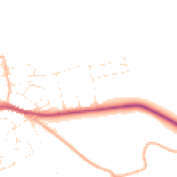 Daytime road noise heatmap for GL54 1AR