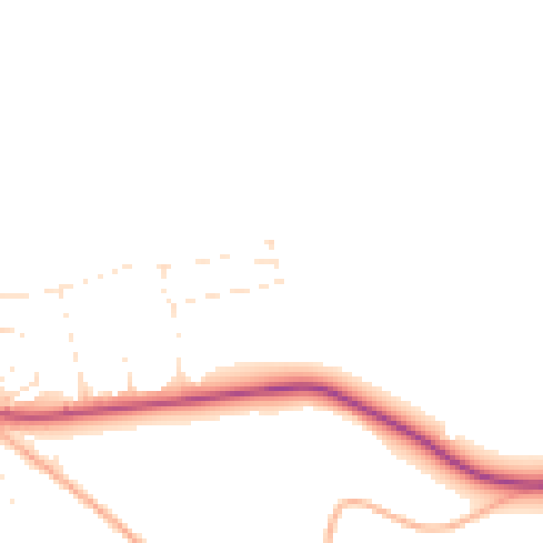 Daytime road noise heatmap for GL54 1AY