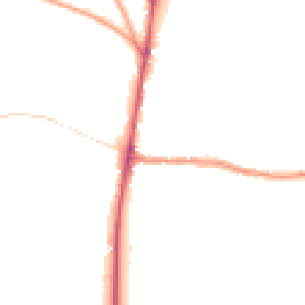 Night-time road noise heatmap for GL54 1BB