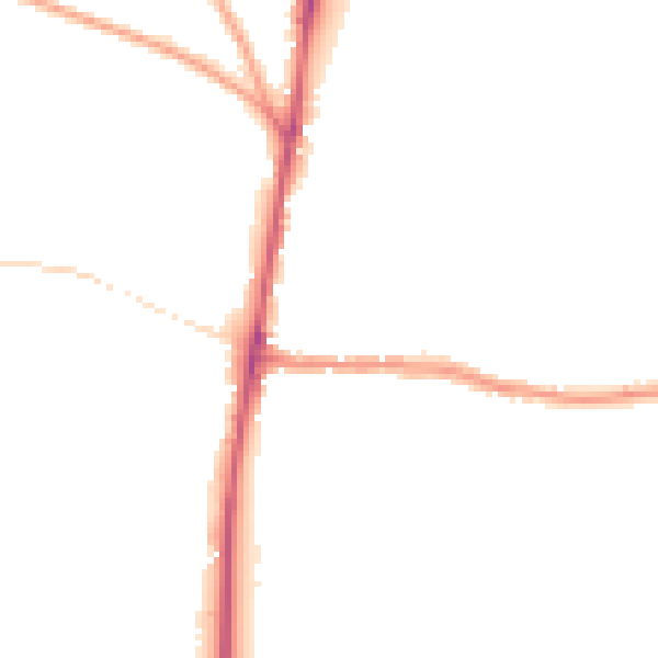 Night-time road noise heatmap for GL54 1BE