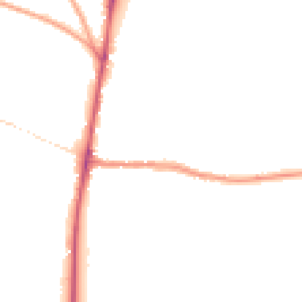 Night-time road noise heatmap for GL54 1BN