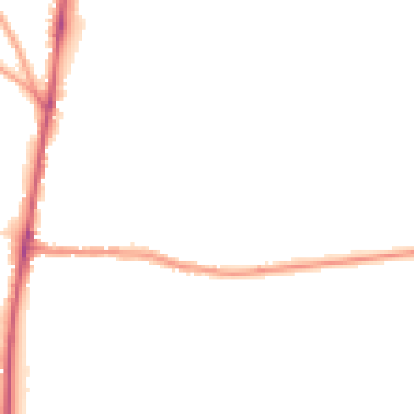 Night-time road noise heatmap for GL54 1BS