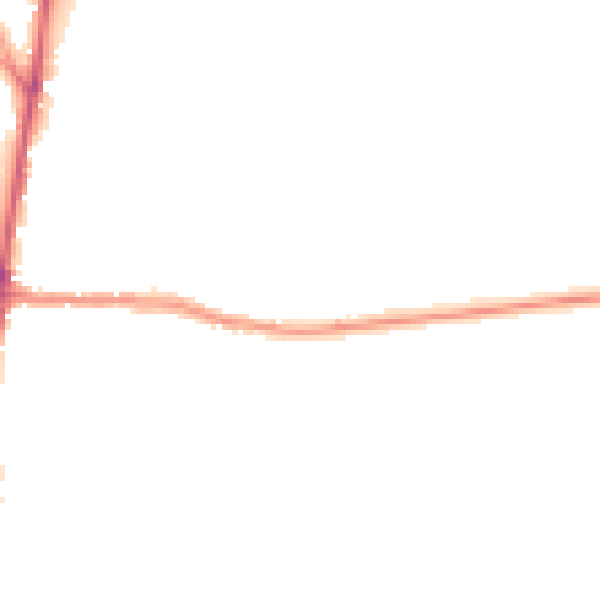 Night-time road noise heatmap for GL54 1BY