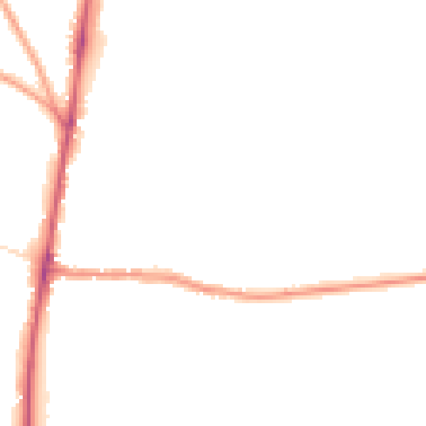 Night-time road noise heatmap for GL54 1DA