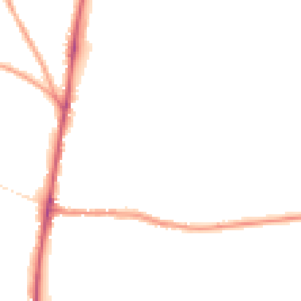 Night-time road noise heatmap for GL54 1DG