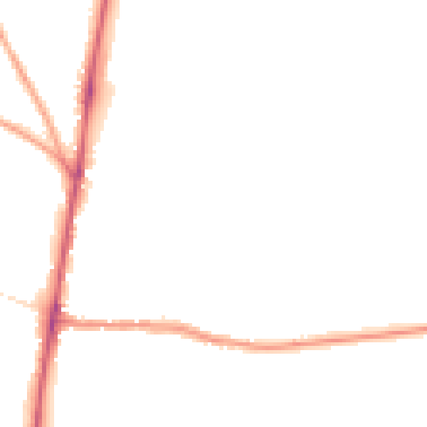 Night-time road noise heatmap for GL54 1DQ