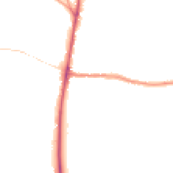 Night-time road noise heatmap for GL54 1DR