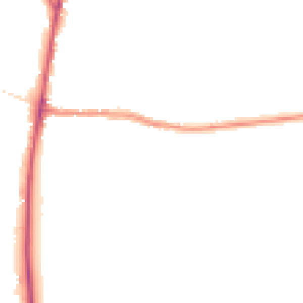 Night-time road noise heatmap for GL54 1DT