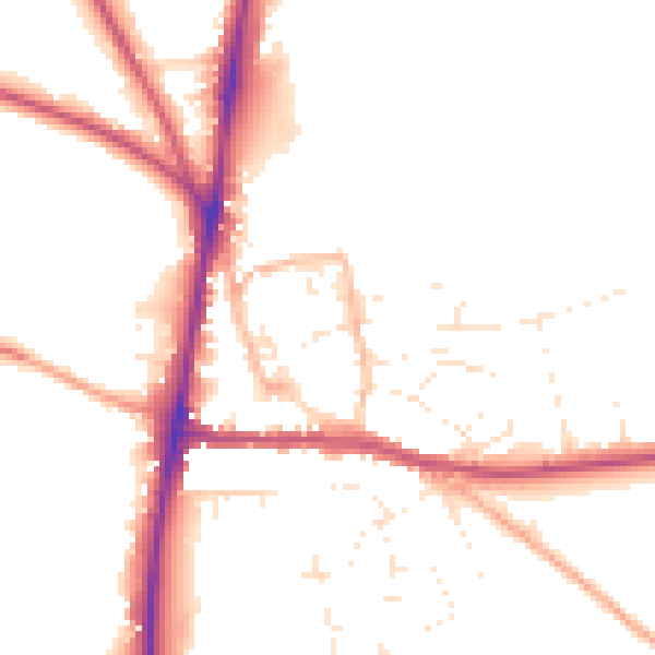 Daytime road noise heatmap for GL54 1GB