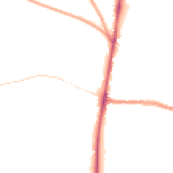 Night-time road noise heatmap for GL54 1LT