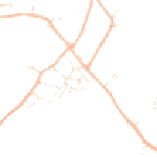 Daytime road noise heatmap for GL54 2BL